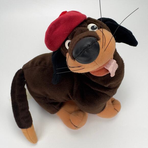 Vintage 1989 All Dogs Go To Heaven Itchy Itchiford 9" Dog Plush RARE - Picture 1 of 11